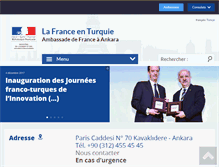 Tablet Screenshot of ambafrance-tr.org